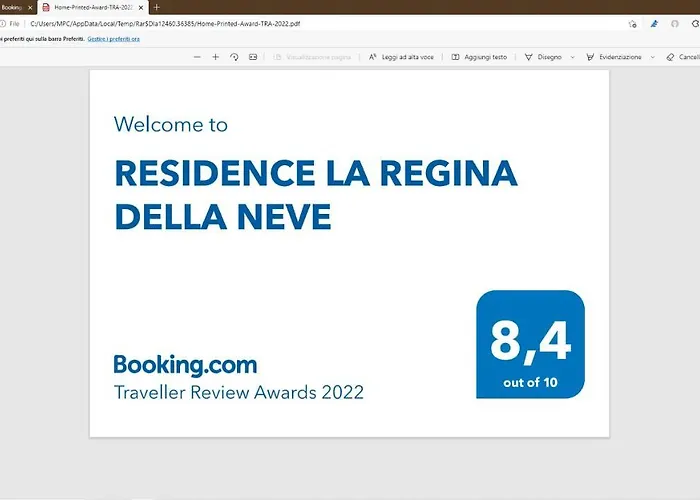 La Regina Della Neve Apartamento